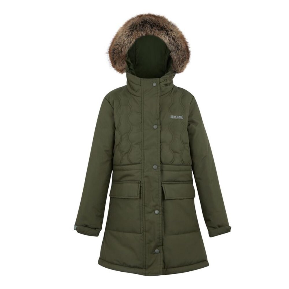 Regatta Childrens/Kids Fabrizia II Quilted Jacket / Olive Night